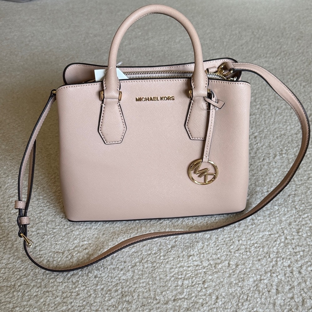 Michael Kors Cream Satchel Bag